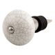 White Crackle Ceramic Wine Stopper